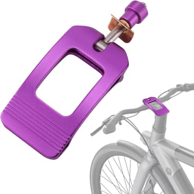Zadelpenklem - Zadelklem - Fiets Zadel Verstel - Snelspan Mechanisme - 12cm - Paars