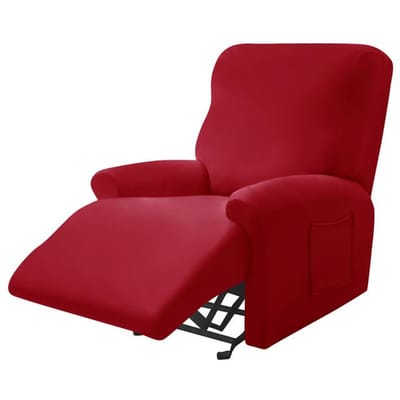 Fauteuilhoes Antislip Fauteuilhoezen Split Sofa Slipcovers Voor Woonkamer Relax Lazy Boy Stoelhoezen red