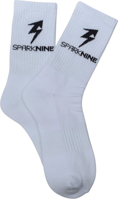 SparkNine® sportsokken - unisex fitness sokken - ademend & zacht - wit - S - maat 36/38 - comfortabel & ondersteunend - fitness & training - voor sport en gagelijks gebruik