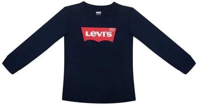 Levi´s ® Kids Batwing T-shirt Met Lange Mouwen Blauw 3 Months Kinderen