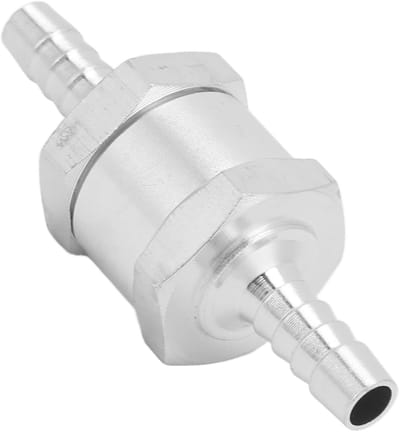 BRENZOOS- Brandstofterugslagklep Aluminium - Terugslagklep 6mm - Eenrichtingsterugslagklep - Universeel voor Benzine/Olie - Werkdruk 0,2-6 bar - Kraakdruk 0,2 bar