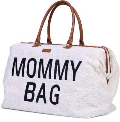 Childhome - Mommy Bag® Verzorgingstas - Teddy Ecru - Ruim & Waterafstotende Luiertas - 55x30x40cm