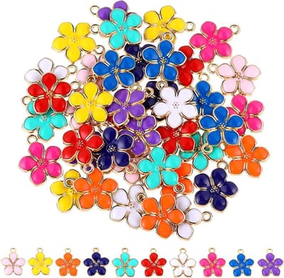 40 stuks bedels voor sieraden maken lente zomer bloemen thema bedels armband bedels sieraden maken bedels diverse vergulde hangers gemengde bulk metalen oorbel bedels voor doe-het-zelf sieraden