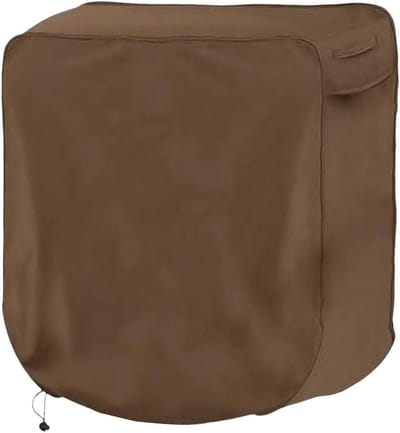Slanghaspelhoes - Beschermhoes Haspel - Tuinonderhoud - UV-Bestendig Waterdicht - 60x45x60 cm - Koffie