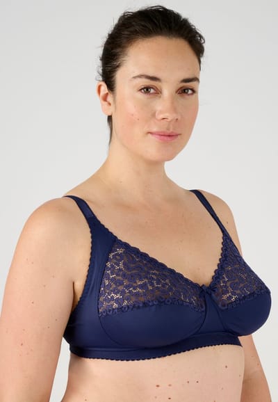 Damart - Beugelloze beha, zeer goede ondersteuning - Dames - Blauw - 95