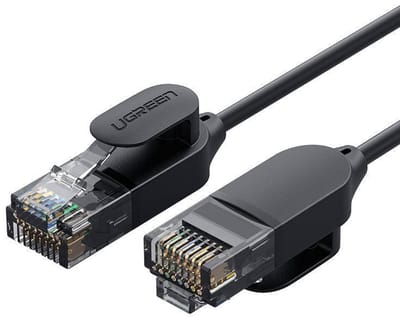 Ugreen Nw122 Ethernet Rj45-Netwerkkabel, Cat.6A, Utp, 1,5 M (Zwart)
