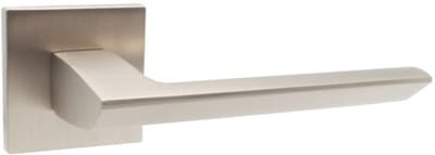 Domino® Deurklink ELENA QR SLIM SN - Nikkel satijn - Deurkruk, Deurbeslag, Deurklinken voor Binnen - Deurbeslag van aluminium - Deurklink voor kamerdeur, kantoordeur, kelderdeur en binnendeur