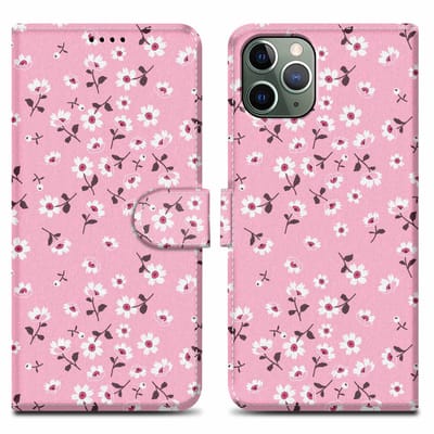 Cadorabo Hoesje geschikt voor Apple iPhone 11 PRO - Design Bloemenregen No. 6 - Beschermhoes Case Cover met magnetische sluiting, standaardfunctie en kaartvakje