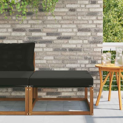 vidaXL - Buiten - Voetenbank - Massief - Acacia - Hout - Naturel