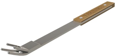 YAKINIKU Shichirin Roostergrijper - RVS - Bamboe Handvat - 35,5 cm - Ronde & Rechthoekige Shichirin