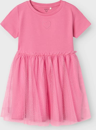 NAME IT NMFHARANA SS TULLE DRESS PB Meisjes Jurk - Wild Orchid - Maat 92