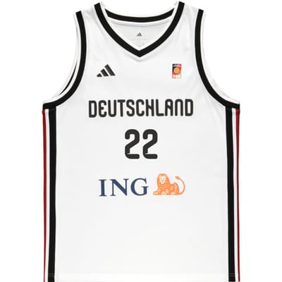 Adidas Dbb Duitsland Bessoir 22 Shirt Home 2026 Kids Wit