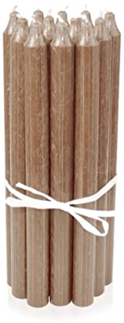 Premium Scandinavische Staafkaarsen Zand - Set van 12, 29 cm, Decoratieve Kaarsen voor Elke Gelegenheid