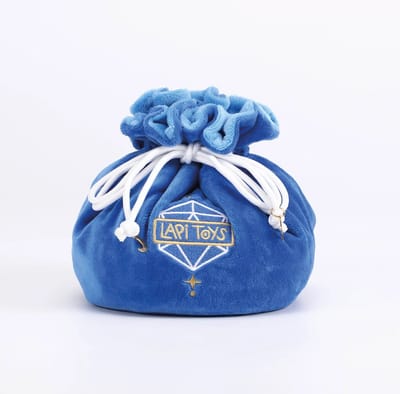 Lapi Toys - Dungeons and Dragons Dice - Dice bag - Dice Pouch - DnD Dobbelstenen zak - Fluweel - Blauw