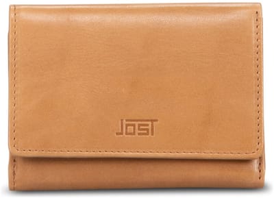 JOST Leren portemonnee Rana Wallet Cognac Lichtbruin