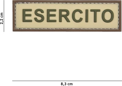 101 Inc Embleem 3D Pvc Esercito Coyote   Bruin  20067