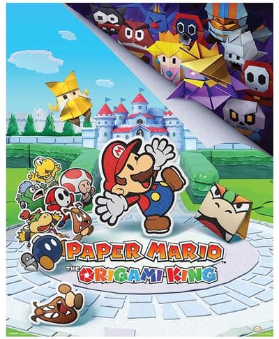 Pyramid Poster - Hole In The Wall Paper Mario The - 50 X 40 Cm - Multicolor