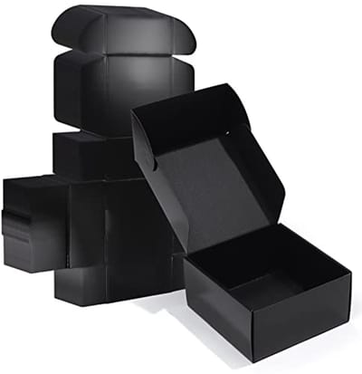 Verzenddozen 8 x 8 x 4 inch - 20 Stuks Zwart Karton voor Verzending en Opslag