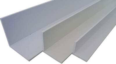 PVC Hoekprofiel - Hoekprofiel PVC Wit - Afwerking Bouw - Weerbestendig Massief - 2m x 100 x 60mm - Wit
