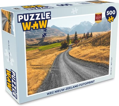 Puzzel Weg Nieuw-Zeeland fotoprint - Legpuzzel - Puzzel 500 stukjes