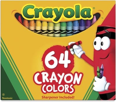 Crayola krijt set - 64 levendige kleuren