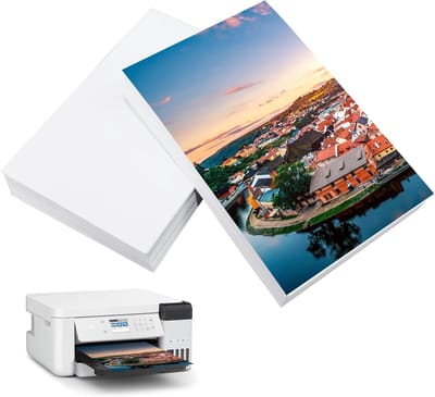 SnelShoppen - Photo Paper 240 Vellen A6 10x15 cm 200 g/m² Hoogglans Foto Printer Papier Glanzend voor Inkjet Printers, Foto Kaarten, Wit