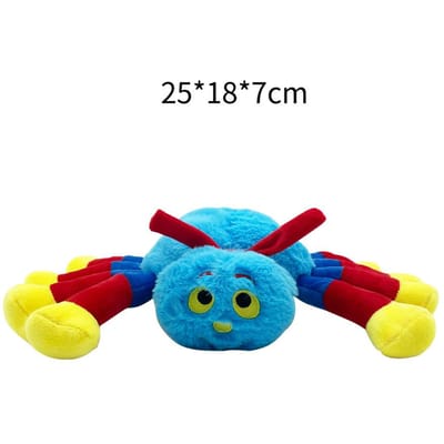 Wolletje en Tij Spin Wolletje Pluche Zacht Speeltje 24cm/40cm Knuffel Spin Speelgoed Spin Knuffeldier Pluche Kussen Halloween Speelgoed blue