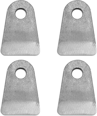 4 Stuks Universele Lasbeugels voor Schokdempers - Vlakke Montage met 1.2 cm Gat, 6.3 cm Hoogte en 4.5 cm Breedte - Ideaal voor Auto's en Machines, Duurzaam en Betrouwbaar