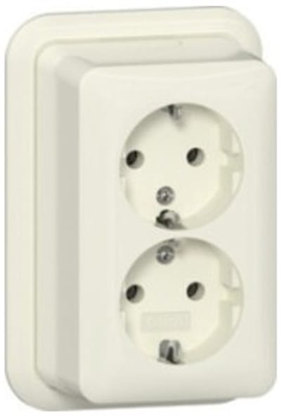 Gira Dubbele Wandcontactdoos Met Randaarde - 16 A - 250 V