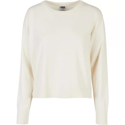 Urban Classics - Ladies EcoVero Oversized Basic Sweater/trui - L - Ivoorkleurig