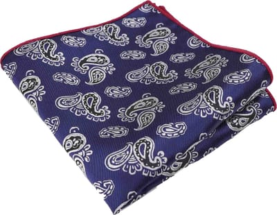 Pochet Paisley - Donkerblauw - Sorprese - pochette - heren - model 5
