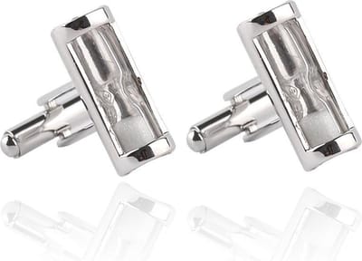 Amanto Manchetknopen Ashur - 316L Staal - Zandloper - 20x8mm