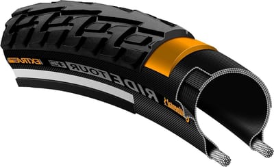 Fietsbanden - Banden Set - Fietstochten Maken - Betrouwbare Lekbescherming - 406 x 44 cm - Zwart