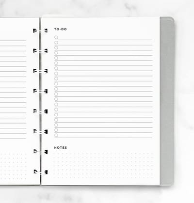A5 To-Do Notebook Refill - Wit voor Organisatie