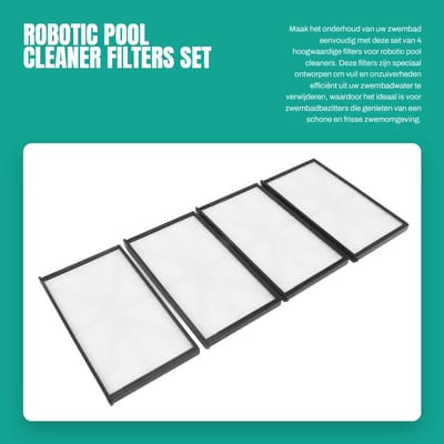 Dailygoods- Pool Cleaner Filter - Robotic Filter - Zwembad Filter - Filter voor Vac Robot - Tuin Entertainment - Set van 4 Stuks - Zwembadfilter