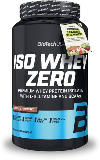 BiotechUSA isolaat eiwitpoeder - ISO WHEY zero (908 g) - smaak: Chocolade