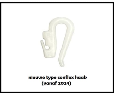 nieuwe type! Conflex losse reserve gordijn haakjes per 20 stuks