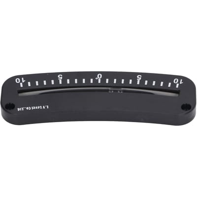 Clinomètre Tubulaire -10 degrés  à 0 degré  à 10 degrés  Échelle Claire Mini Inclinomètre d'Angle avec Trou de Fixation black