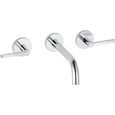 Kludi NOVA FONTE Puristic 3-hole basin mixer for wall mounting 201440515