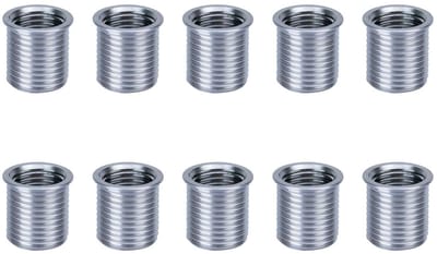 Reparatie-inzetstukken Schroefdraad - Schroefhuls Inzetstukken - Schroefdraad Repareren - Sterkere Duurzamere Draad - M14 x 15 x 178 mm - Zilver
