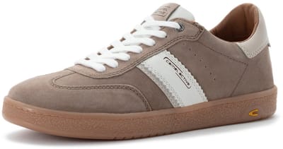 camel active Sneakers van suèdeleer - Maat menswear-44 - Beige-Wit