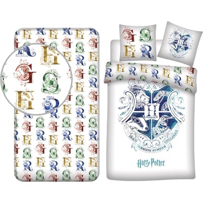 Harry Potter slaapkamerset; dekbedovertrek en hoeslaken