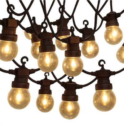 Lomera Lichtsnoer Buiten - LED Filament Lampen - Feestverlichting Tuin - Warm Wit Licht - 10 Lichtbollen - IP44 Adapter - Tuinverlichting LED - Balkonverlichting - Ophangoog Lampen - 7,5 Meter Lengte