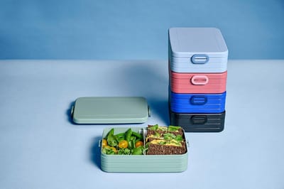 Lunchbox - Broodtrommel onderweg - Lunch transporteren - Met scheidingswand - 1500 ml - Nordic Green