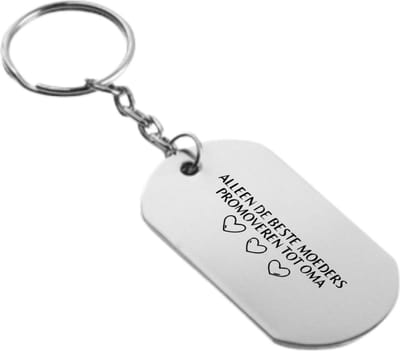 Akyol - alleen de beste moeders promoveren tot oma sleutelhanger - Oma - de liefste moeder die oma wordt - moederdag cadeautjes - moederdag - cadeau voor oma - cadeau - verjaardagscadeau - verjaardag - kado - gift - moeder artikelen - oma artikelen