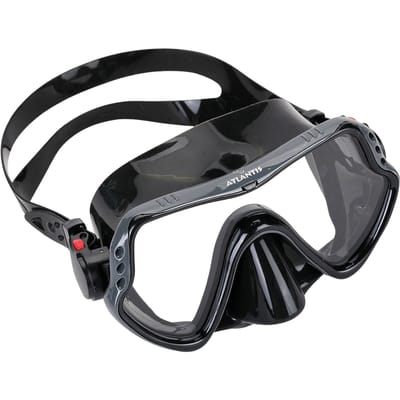 Atlantis Guana - Duikbril - Snorkelmasker - Volwassenen - Zwart/Grijs