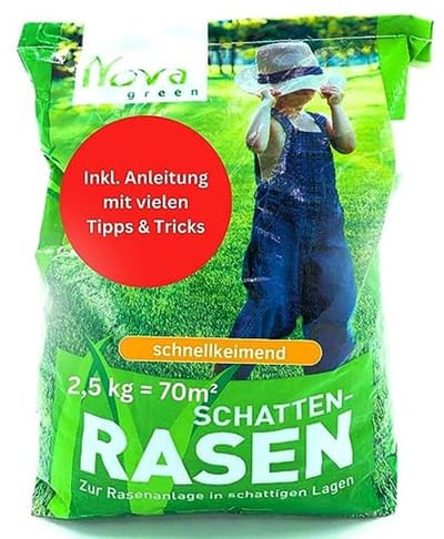 Premium Graszaad voor Schaduw - Snel Kiemend en Droogbestendig - Ideaal voor Gazonreparatie en Nieuwe Aanleg (2,5 kg)