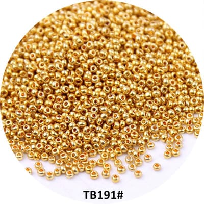 Gouden 15/0 Japanse Rocailles 1,5 mm Uniforme Metallic Bronzen Ronde Spacer Glaskralen Voor DIY Sieraden Maken Kledingaccessoire 1.5mm 1680Pcs
