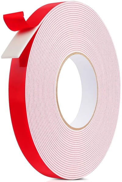 Dubbelzijdige Lijmtape 2mm Dikte (10m x 20mm) - Waterdichte Montageband voor Spiegels, Auto en Wanddecoratie - Extra Sterke Foam Tape voor Thuis en Kantoor