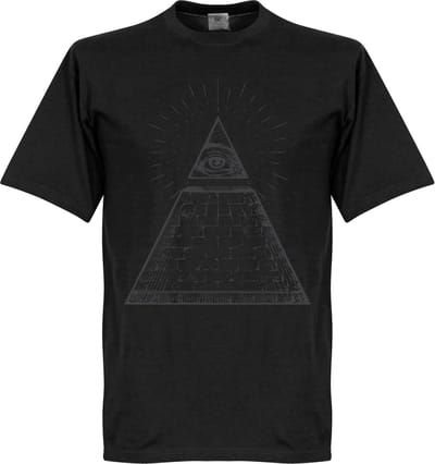 Alziend Oog T-Shirt - Zwart - M